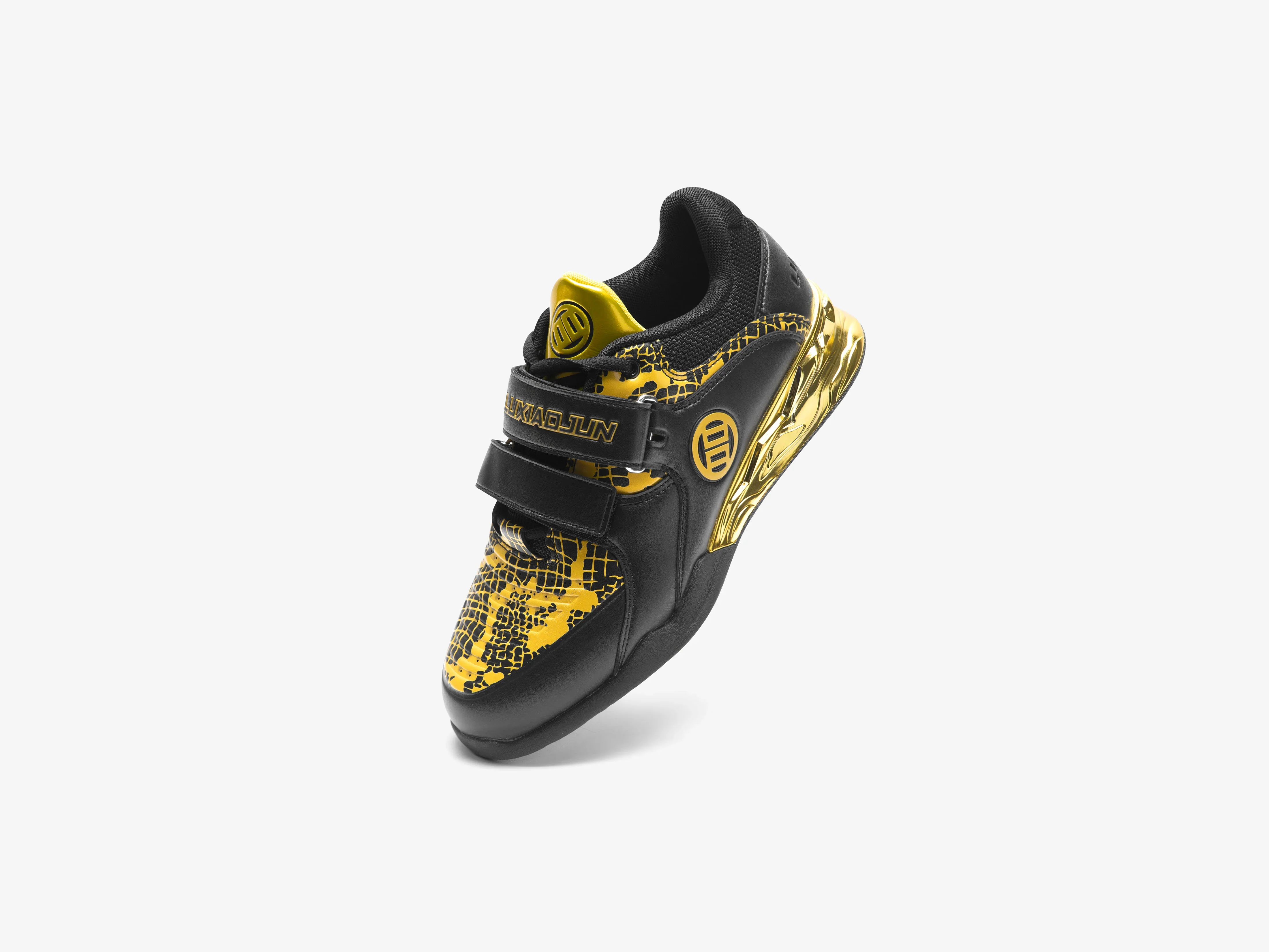 Lu Xiaojun Lifter 1.0 Professional Weightlifting Shoes / Squat Shoes - Year of the Snake（Black/Gold） - Image 2