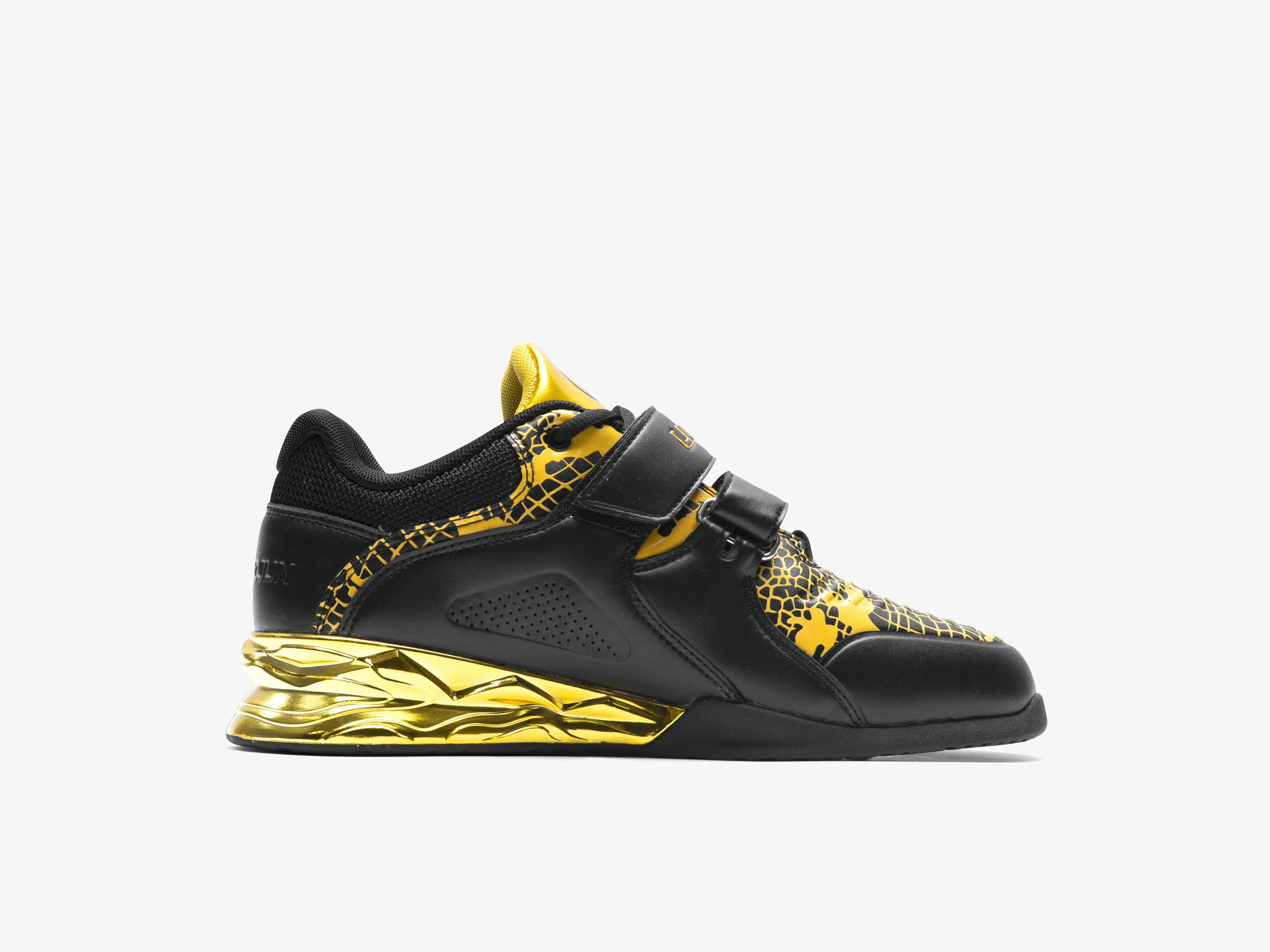 Lu Xiaojun Lifter 1.0 Professional Weightlifting Shoes / Squat Shoes - Year of the Snake（Black/Gold） - Image 6