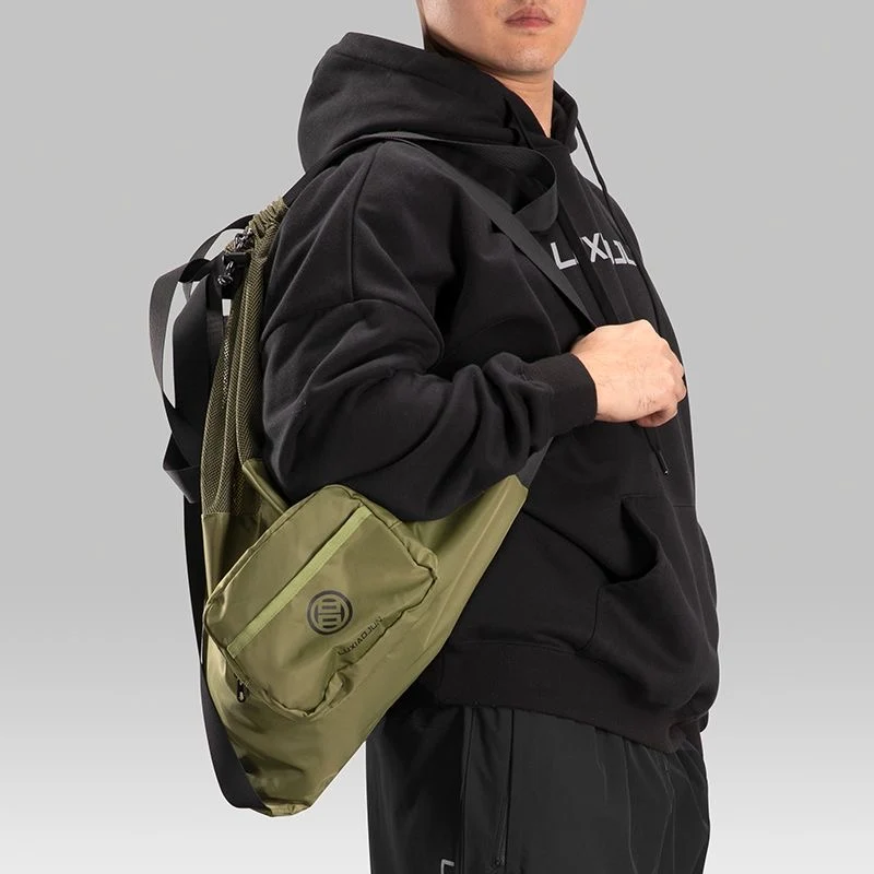 Lu Xiaojun Sports Fitness Drawstring Bag/Simple Drawstring Folding Travel Backpack - Image 4