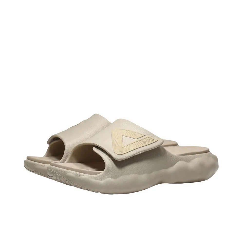 (Men & Women)Peak Taichi Cloud Soft-soled Velcro Slippers - Ivory Yellow - Image 2