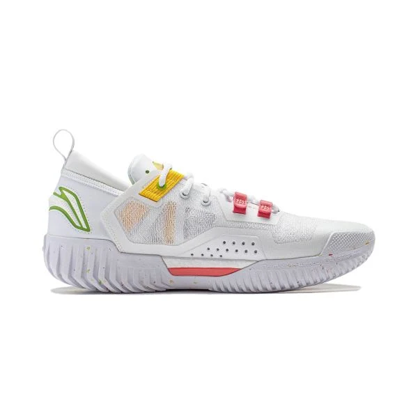 R.J. Hampton x Li-Ning Badfive 3 Low - White/Red/Yellow - Image 3