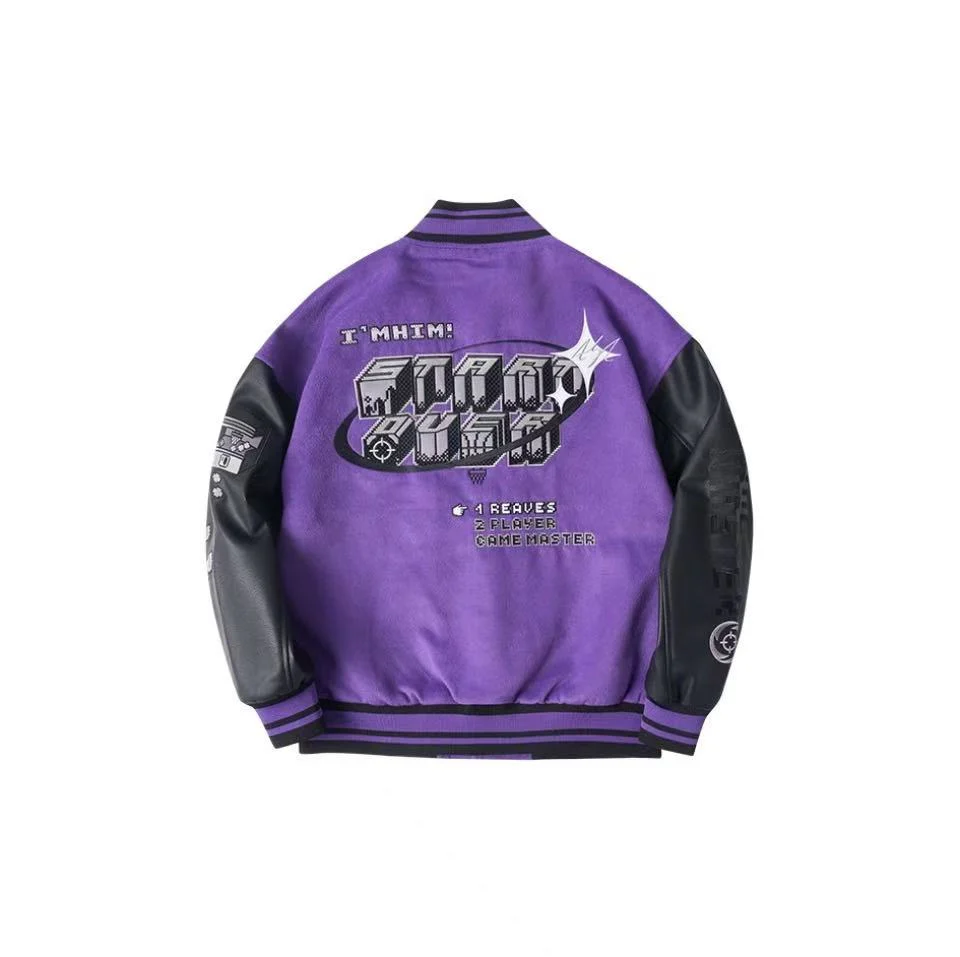 Rigorer Double Layer Bomber Jacket - Purple - Image 2