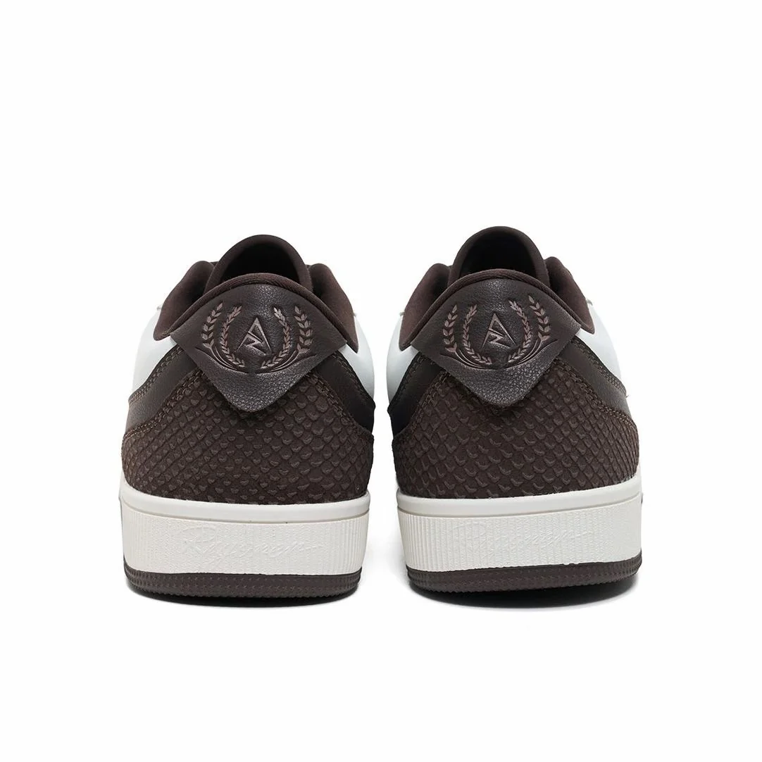 Austin Reaves x Rigorer Skateboard Shoes - White/Brown - Image 4