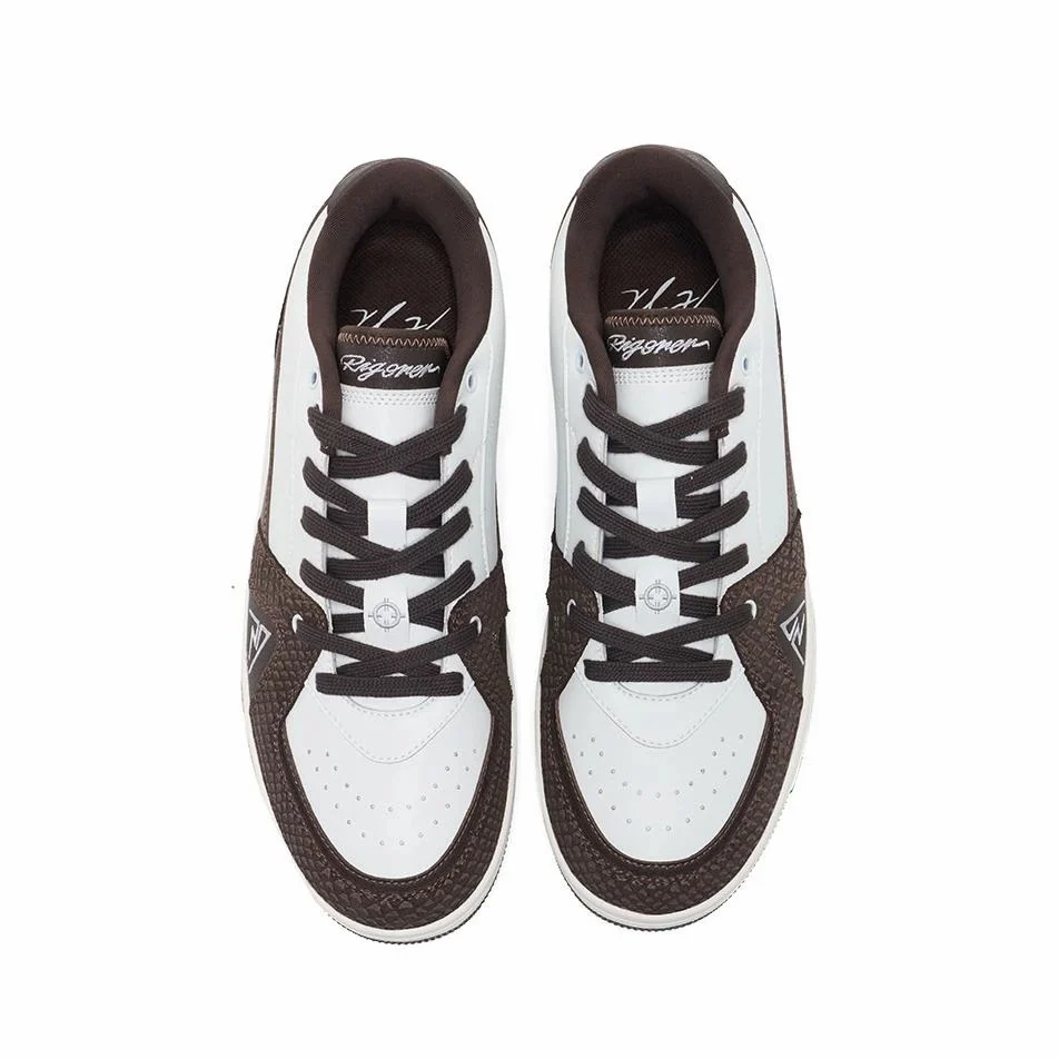 Austin Reaves x Rigorer Skateboard Shoes - White/Brown - Image 6