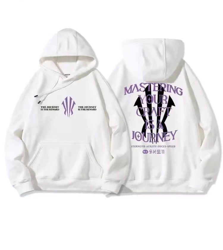 Shield Fleece Comfortable Hoodie - Purple - Image 2