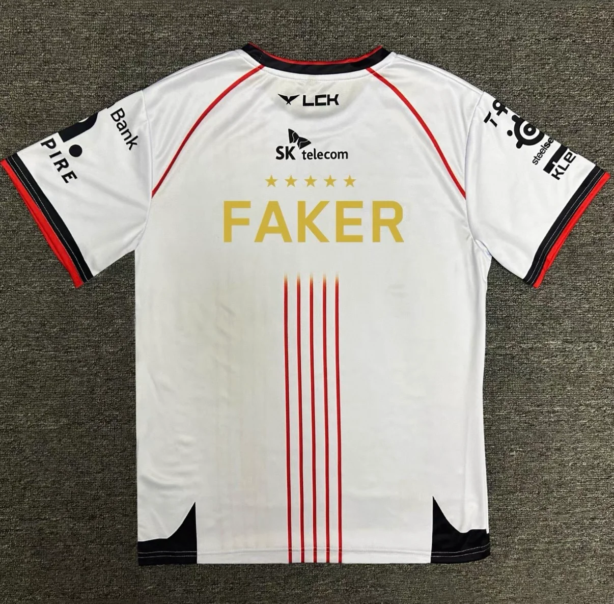 T1 2025/2024 LCK Spring Split Team T-shirt (Same style as faker)- White - Image 4
