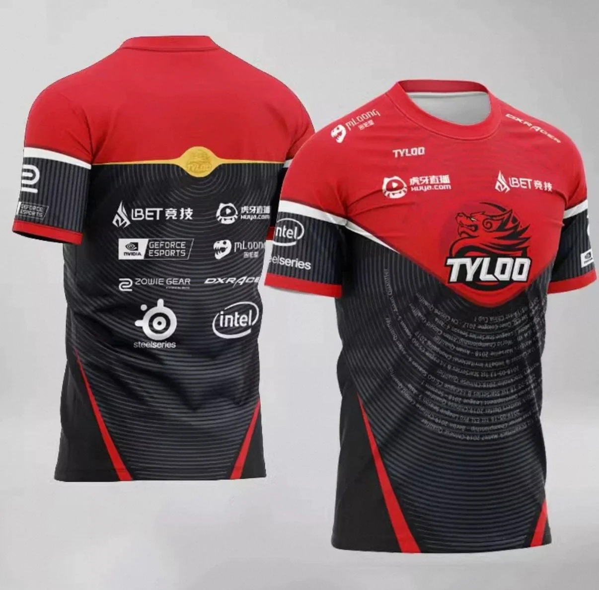 TYLOO Esports CSGO Customizable ID Major Gaming Jersey - DANK1NG & Eggplant - Image 3
