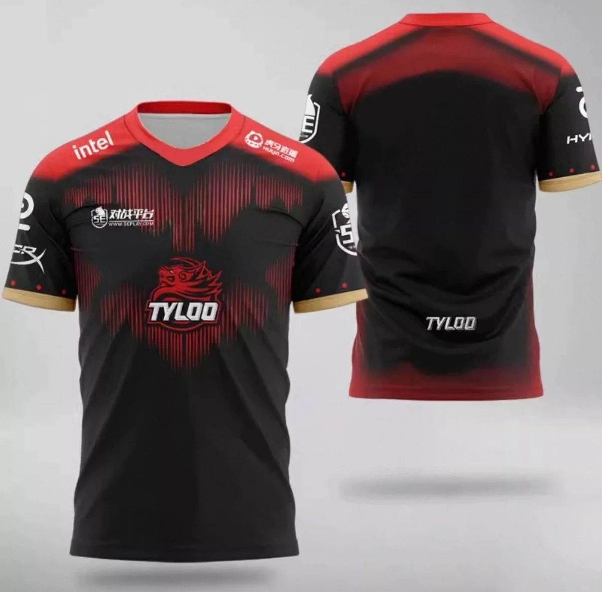 TYLOO Esports CSGO Customizable ID Major Gaming Jersey - DANK1NG & Eggplant - Image 4