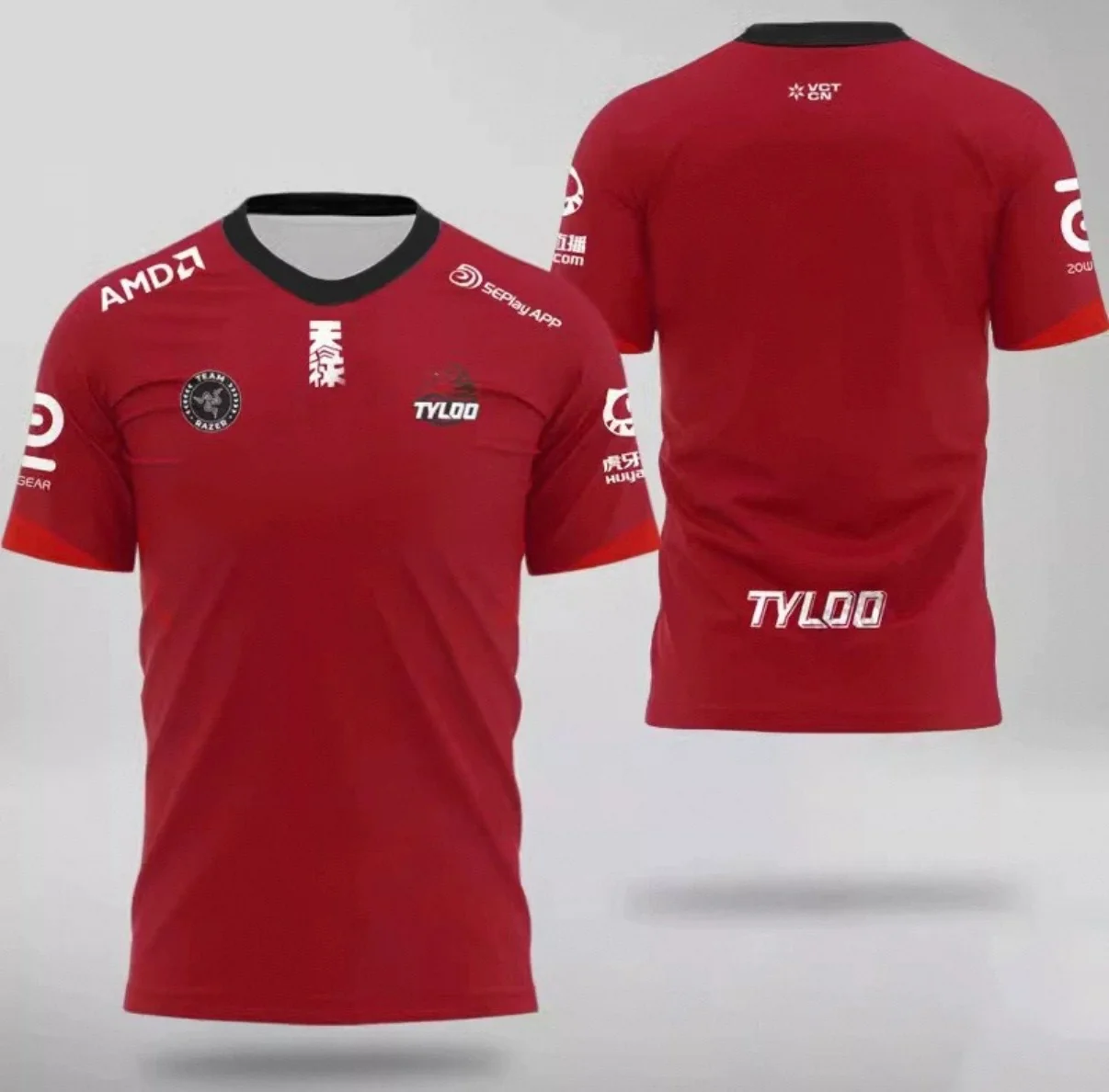 TYLOO Esports CSGO Customizable ID Major Gaming Jersey - DANK1NG & Eggplant - Image 8