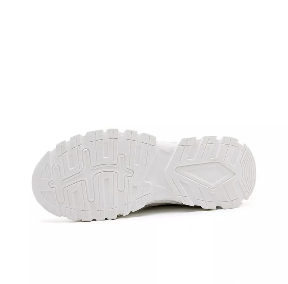 Warrior Thick Sole Height Increasing Dad Shoes - White/Blue/Red - Image 9