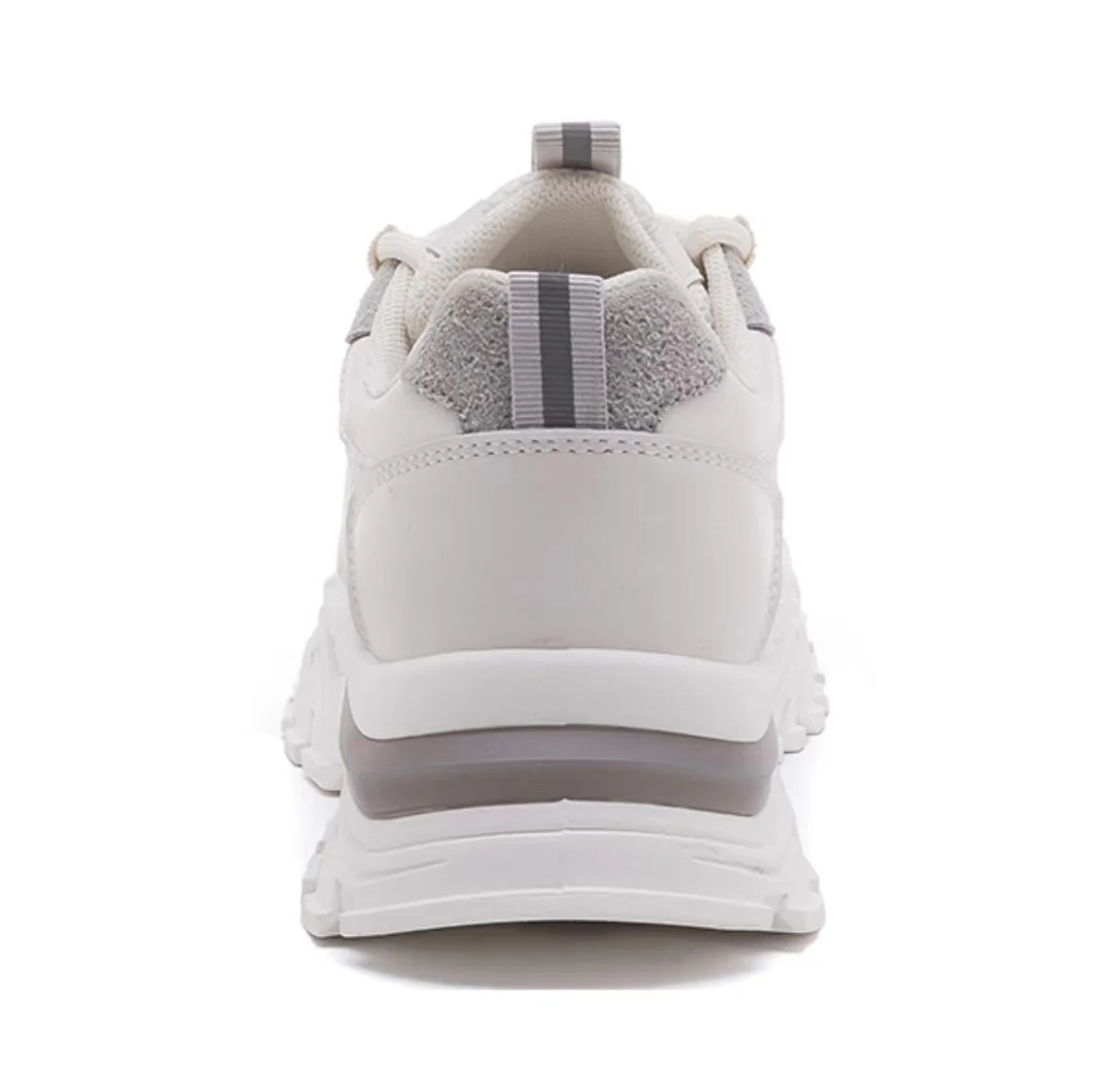 Warrior Thick Sole Height Increasing Dad Shoes - White/Gray - Image 5